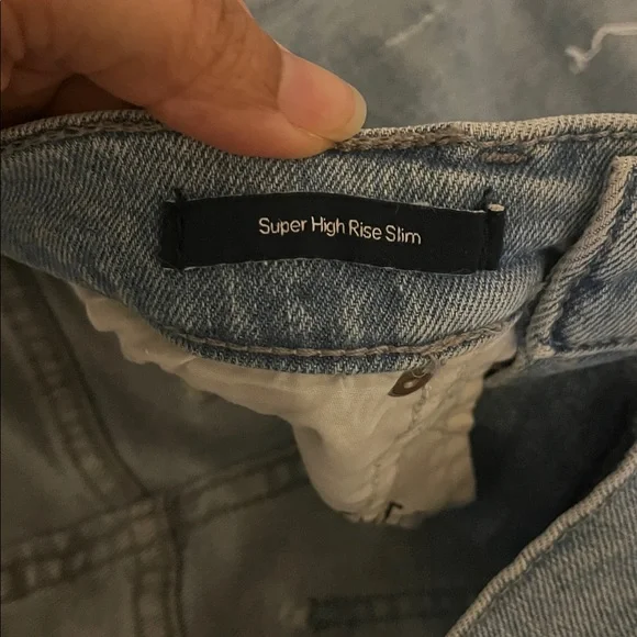 Calvin Klein Women's Straight Leg Jeans in Light Blue - Picture 7 of 7